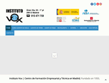 Tablet Screenshot of institutovox.es